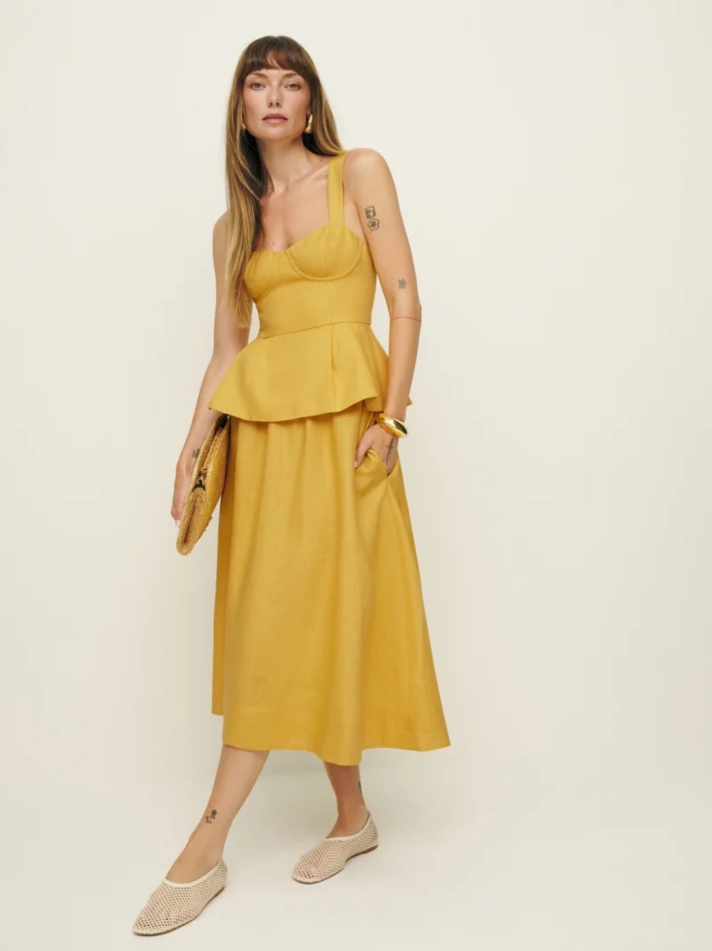 Reformation linen two piece set
